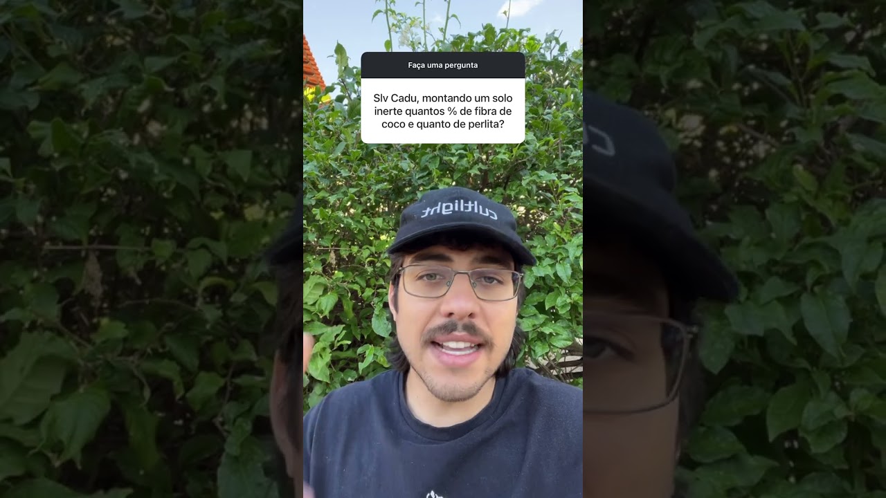 SOLO INERTE: qual a proporção de fibra de coco para perlita?