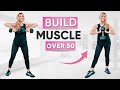 30 minute build muscle full body dumbbell workout for women over 50  warm up  cool down