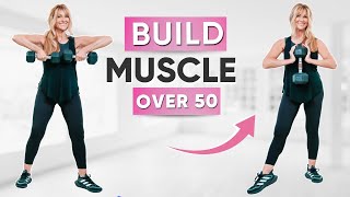 30 Minute Full Body Dumbbell Workout For Women Over 50 + Warm Up & Cool Down