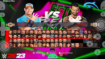 WWE 2K23 Wii Game For Dolphin Emulator On Android Device | John Cena Vs. CM Punk NXT | Gameplay