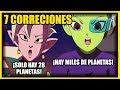 7 BUENAS CORRECCIONES DE DRAGÓN BALL SUPER BROLY | NO HAY 28 PLANETAS EN EL UNIVERSO | ANZU361