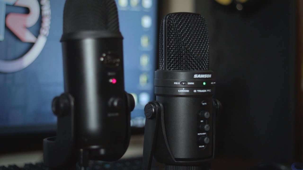 Samson G Track Pro Vs Blue Yeti Microphone Review And Unboxing Youtube