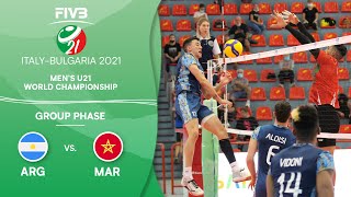 ARG vs. MAR - Pre-Round | Men's U21 Volleyball World Champs 2021