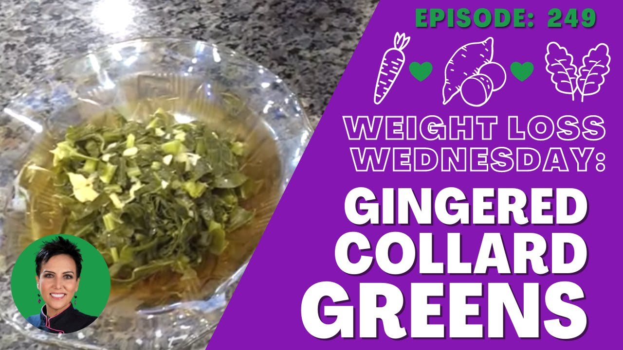 Gingered Collard Greens in the INSTANT POT! WEIGHT LOSS WEDNESDAY