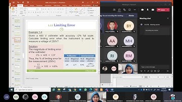 BEKG 1233 Chapter 1 (Part 2) - Accuracy, Precision, Limiting Error and Calibration