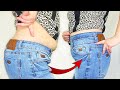 👌✅Sewing trick. How To Easily Transform Low Waist Jeans To High Waist Jeans