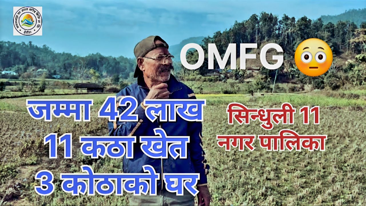 सिन्धुलीमा जम्मा 42 लाखमै लिनुहोस् 11 कट्टा जग्गा र 3 कोठाको घर।  land for sale sinduli nepal