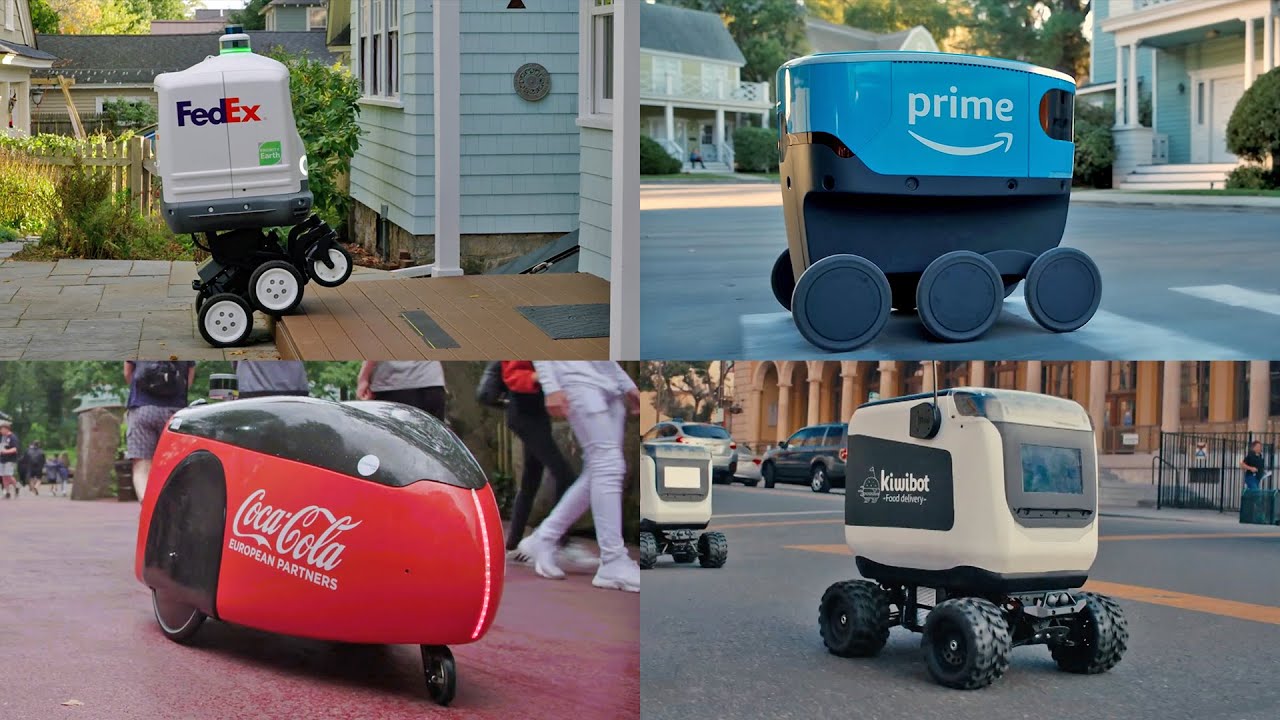 Delivery Robots! (See Amazon and FedEx's future helpers) - YouTube
