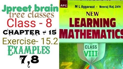 class 8  ml aggarwal chapter 15  exercise 15.2 example 7,example 8  #maths area,perimeter