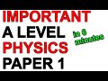 A-Level Physics Practice Quiz