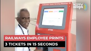 Viral: Railways Employee Prints Tickets Faster Than You Can Blink screenshot 4