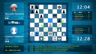 Chess Game Analysis Guest37388430 - Mustafa Özmetin 1-0 By Chessfriendscom