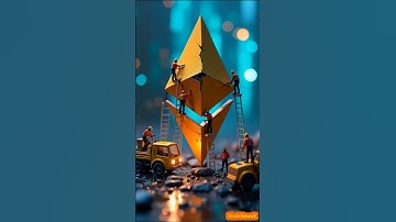 Group of Tiny Workers Repairing Ethereum #ethereum
