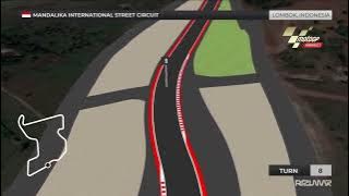 MANDALIKA STREET CIRCUIT REAL CAM & VISUAL 3D CIRCUIT // INTERNATIONAL - INDONESIA #THEMANDALIKAGP