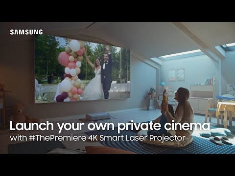 Samsung Mobile TV Commercial Launch your own private cinema with #ThePremiere 4K Smart Laser Projector Samsung