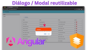 Cómo crear un diálogo o modal reutilizable con Angular Material y Angular v18