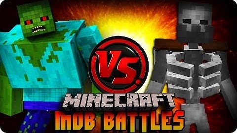 MUTANT ZOMBIE VS MUTANT SKELETON - Minecraft Mob Battle (MUTANT CREATURES MOD)