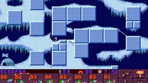 Lemmings 2: The Tribes - Polar Level 5
