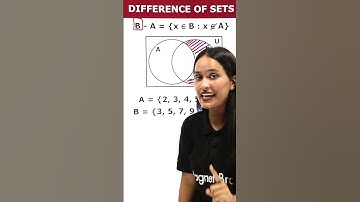Difference Of Sets | Class 11 Maths #magnetbrains #shorts #viral #maths #sets