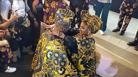 GRAND ENTRANCE OF AFEEZ OWO AND HIS WIFE MIDE MARTINS AT THE PREMIERE OF LAJE LAJE