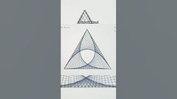 Spirograph Pattern In Triangle / Geometric drawing /equilateral triangle #drawing #art #shorts