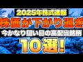 さすがに株価を下げ過ぎている高配当銘柄を業種別に10銘柄集めました。【2025年最新版】