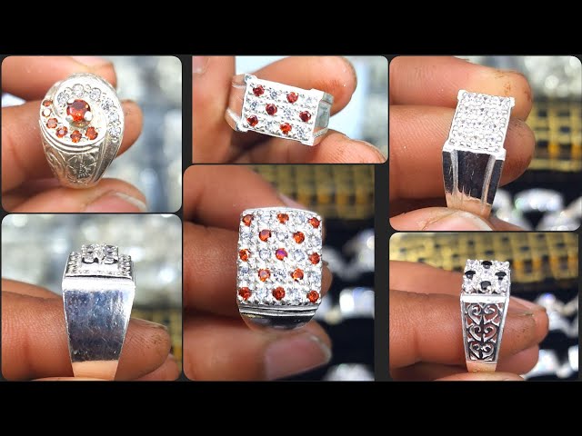 Single Alphabet Silver Made Moissanite Diamond Ring for Girls – Jewelry for  Men & Women