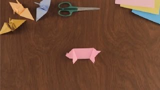 How To Make An Origami Pig Simple Fun Origami