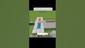 Minecraft Cobblestone Generator 🤐😀 #minecraft #shorts #music #ytshorts #gaming #trending