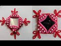 Beautiful Mirror work design stitch | New mirror work design tutorial