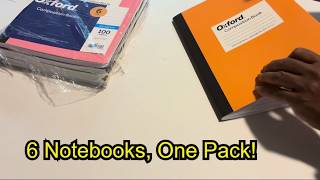 Oxford Composition Notebooks 6-Pack Review | Great for School, Work & Everyday Notes