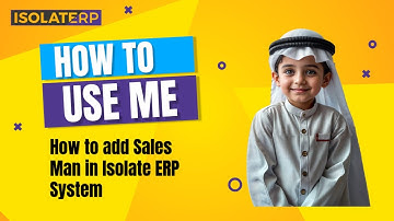 How to add Sales Man in Isolate ERP System
