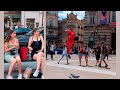 Flips in public reaction 2021 insane flips in public ibra acro boy