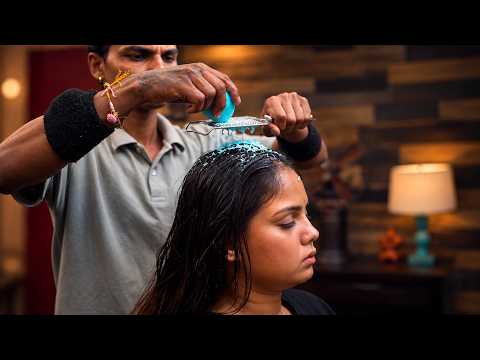 Master Cracker Champi Massage with Hair Wash ASMR | Indian Massage