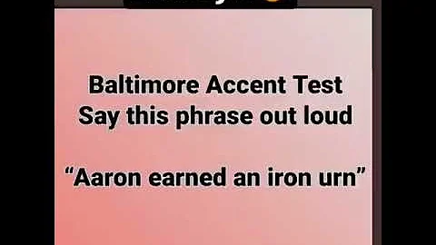 Aaron Earned An Iron Urn (Baltimore Accent) (@dool...