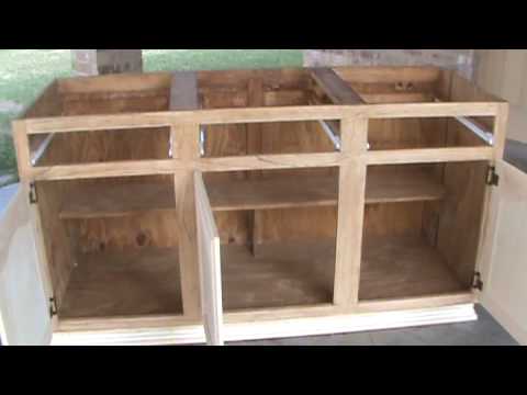 Construccion de gabinete youtube Gabinetes de cocinas de melamina