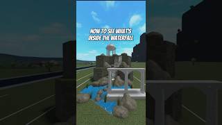 Pro builder builds a BLOXBURG SECRET CAVE inside a WATERFALL