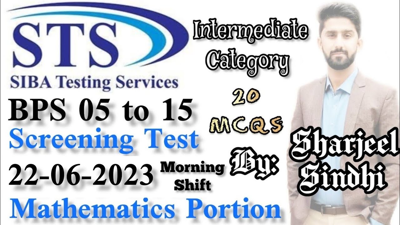STS Intermediate Category Maths Solution from Screening Test of 22 June 2023 Morning Shift