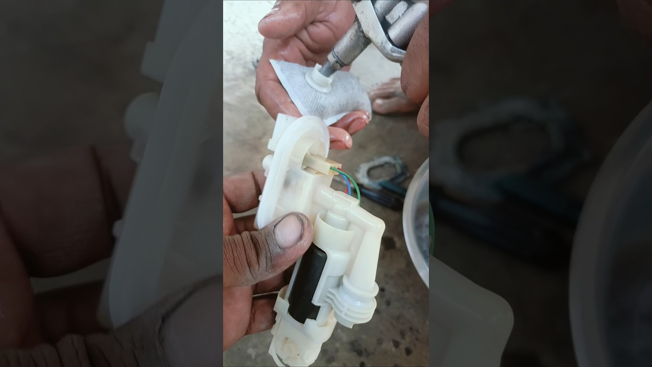 Splendor Plus bs6 fuel pump clean 