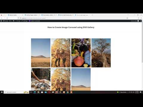 How to Create Image Carousel using DIVI Gallery