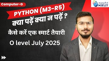 O Level Python में Important Topics | कैसे करें तैयारी? 2025 Exam के लिए Complete Guide