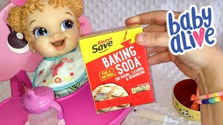 How to make Baby Alive Doll Food with Baking Soda