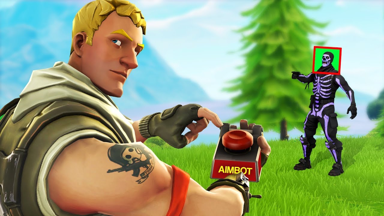 using aimbot in fortnite playground