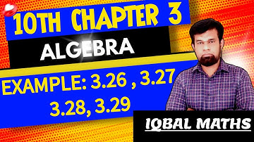 10TH Maths Chapter 3 Algebra Example 3.26, 3.27, 3.28, 3.29 Factorization Method