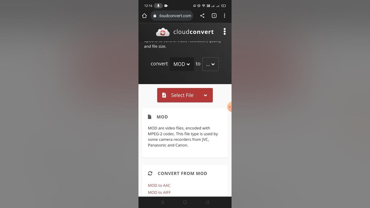 How To Convert MOD Video To MP4 MOD To MP4 Converter YouTube