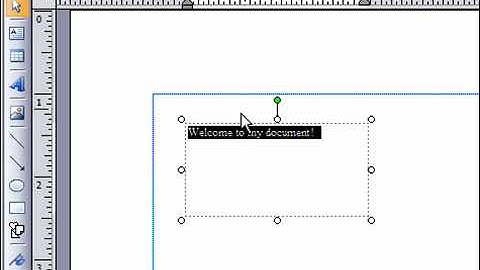 Add Text in Publisher 2007