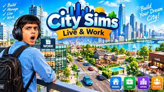 I Built My House In This Game 🏠 | CITY SIMS: LIVE & WORK Game || ANMOL BHAI ! screenshot 4