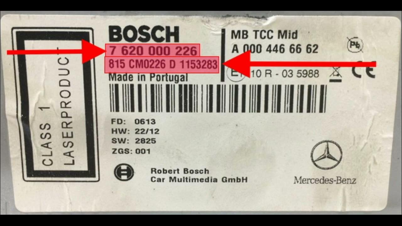 Get Security Code Radio with navigaton system BOSCH MERCEDES Actros MP4