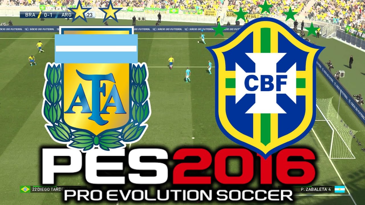 Pro Evolution Soccer 2016 Brasil Vs Argentina 1080p 60fps Youtube - code for nerd glasses roblox cinemas 93