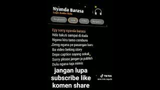 lirik lagu dj nyanda brasa